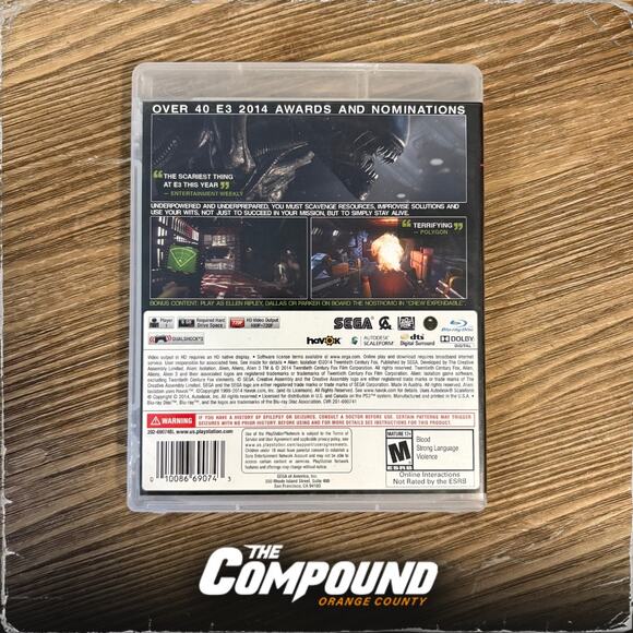 PS3 - Alien Isolation - Nostromo Edition - Used / Complete - Picture 2 of 4